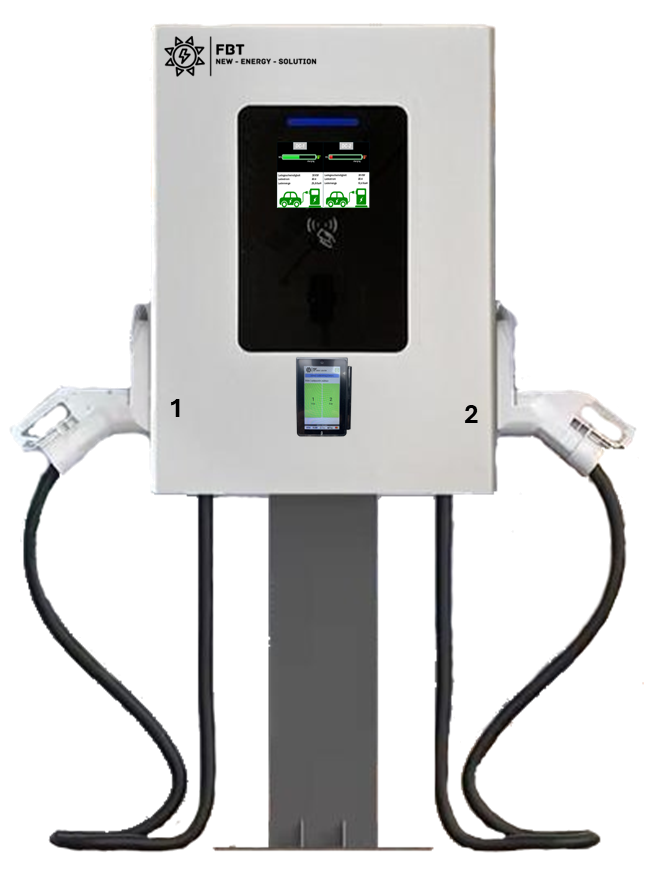 Supercharger 60 KW 2-Ladepunkte / DC Ladestation 60KW / Schnellladegerät 60KW / BLACKBOX-DC-DUO / Eichrechtskonform