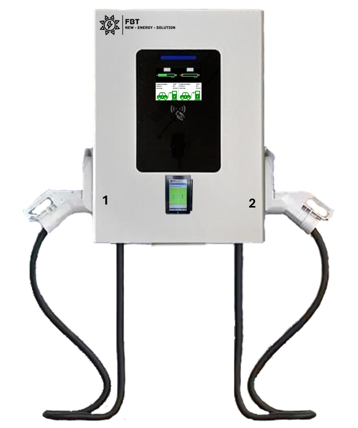 Supercharger 60 KW 2-Ladepunkte / DC Ladestation 60KW / Schnellladegerät 60KW / BLACKBOX-DC-DUO / Eichrechtskonform