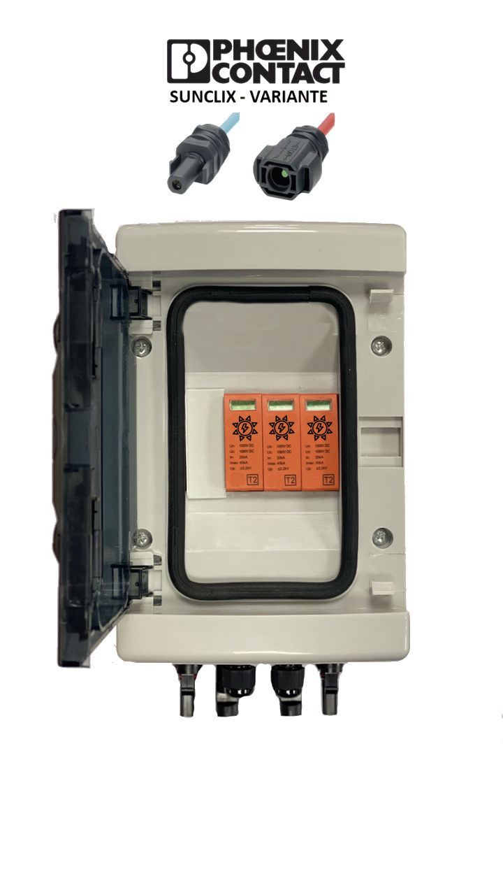 PHOENIX-CONTACT Sunclix / GAK / GENERATOR-ANSCHLUSSKASTEN / DC 1-STRING / T1+T2 / T2 / ÜBERSPANNUNGSSCHUTZ