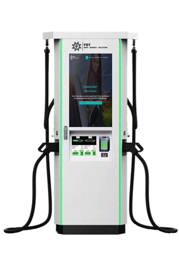 Supercharger 60-240 KW / DC-Ladegerät 60-240 KW / DC Charger mit 32" Werbedisplay / Eichrechtskonform