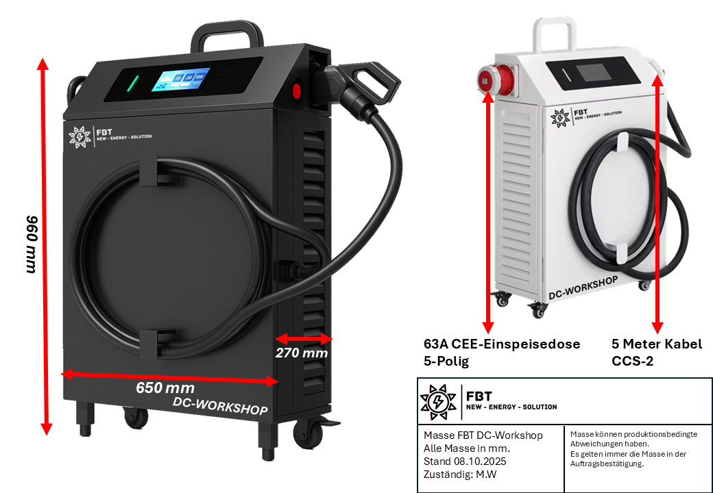 DC-WORKSHOP / Mobilersupercharger 40 KW / Schnellladegerät Mobil / Mobile Werkstatt Ladelösung