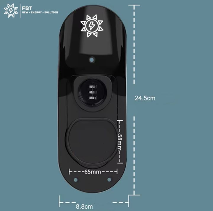 Typ 2 Wandhalterung Abschliessbar - Verriegelbar / Kabelmanagement E-Mobilität