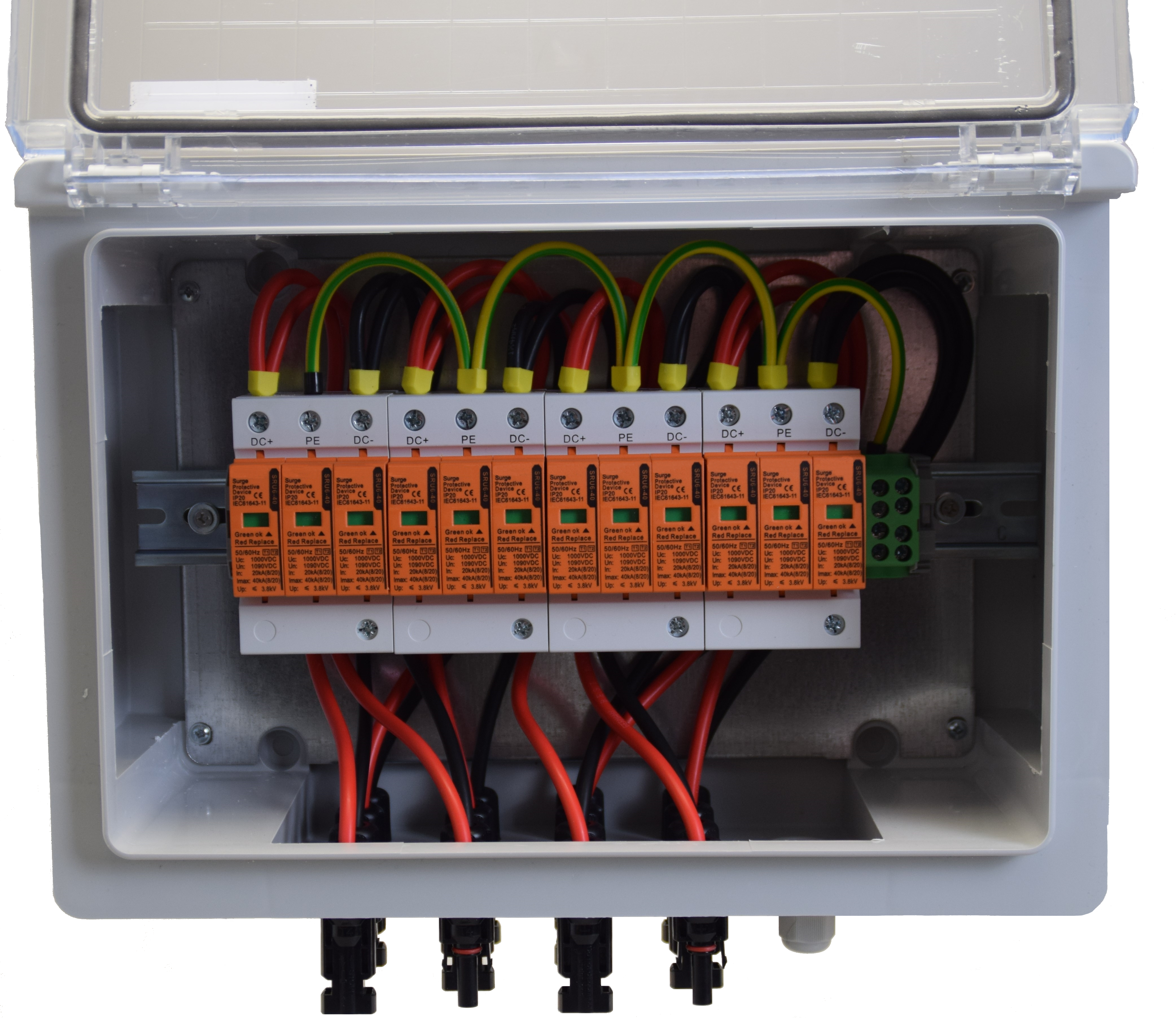 PHOENIX-CONTACT Sunclix / GAK / GENERATOR-ANSCHLUSSKASTEN / DC 4-STRING / T1+T2 / T2 / ÜBERSPANNUNGSSCHUTZ