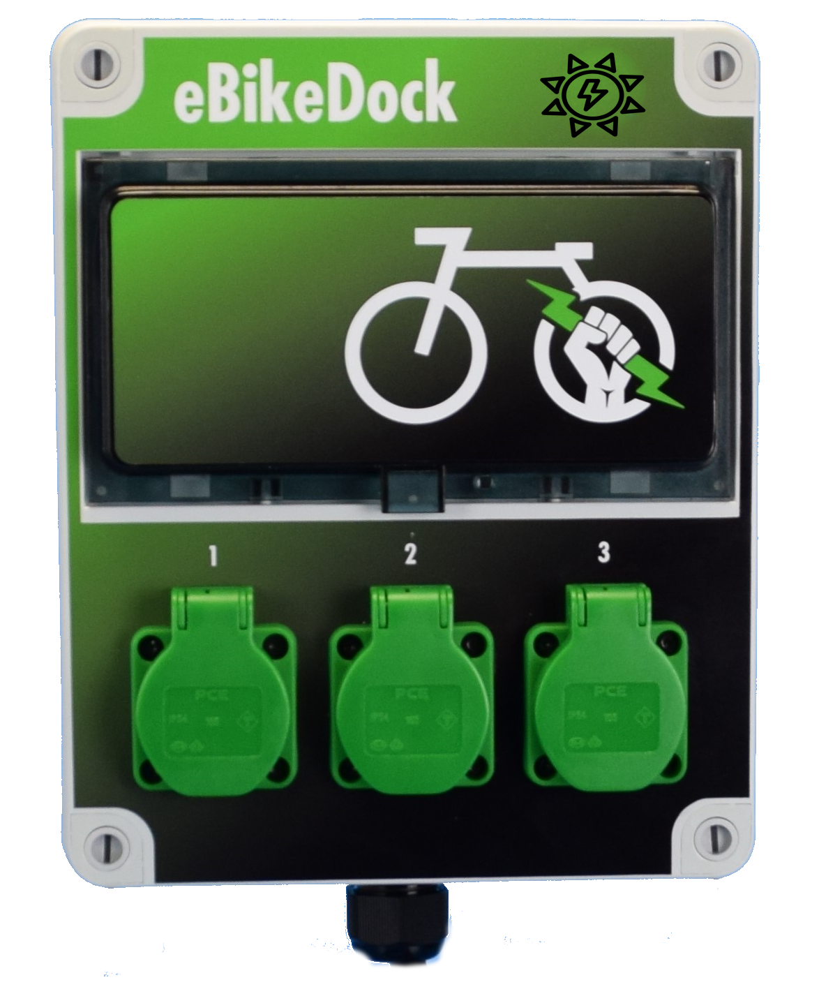 E-Bike Ladegerät / eBikeDock-COUNT / 3 Ladeplätze / MID-Geeichte Zähler / - Made in Germany-