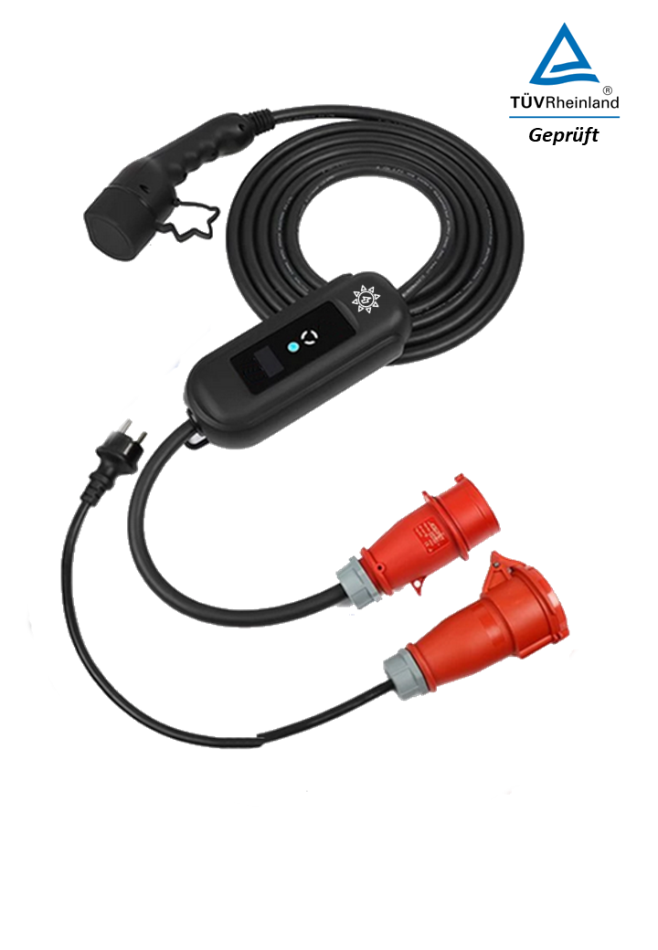Wallbox / Mobiles Ladegerät / 11 KW / Inklusive Adapter / Optima-Portable / Statisches-Lastmanagement