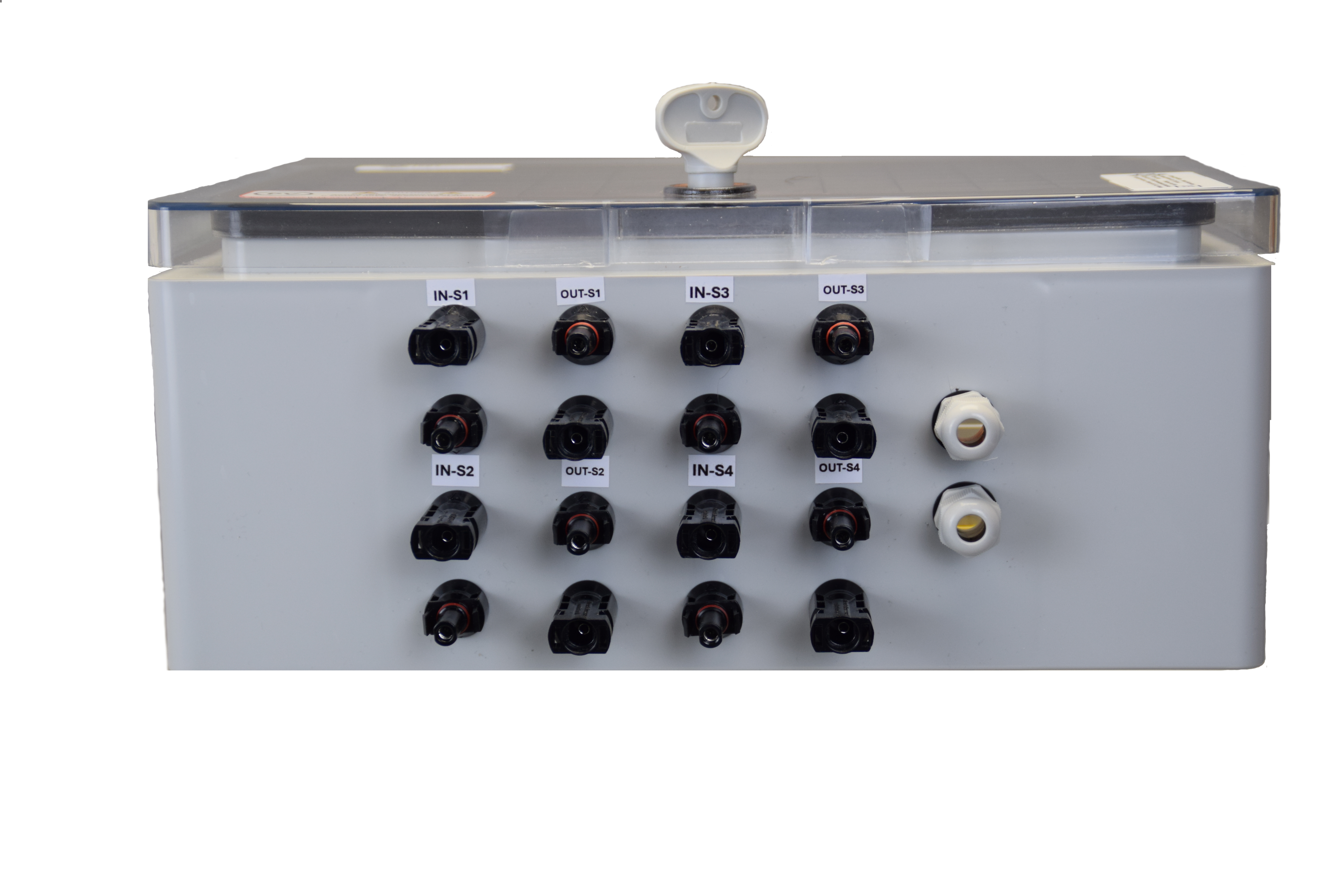 SOLAR GENERATOR-ANSCHLUSSKASTEN / DC 4-STRING / T1+T2 / T2 / MC 4-Steckvariante / ÜBERSPANNUNGSSCHUTZ