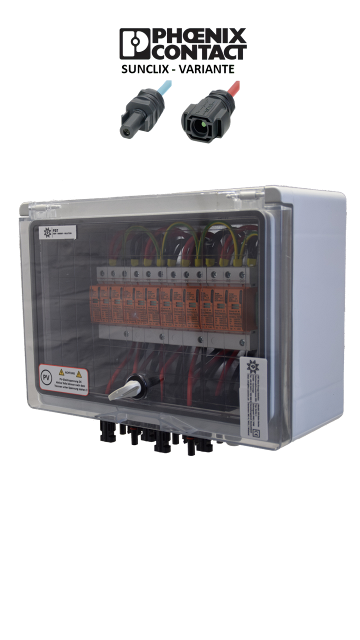 PHOENIX-CONTACT Sunclix / GAK / GENERATOR-ANSCHLUSSKASTEN / DC 4-STRING / T1+T2 / T2 / ÜBERSPANNUNGSSCHUTZ