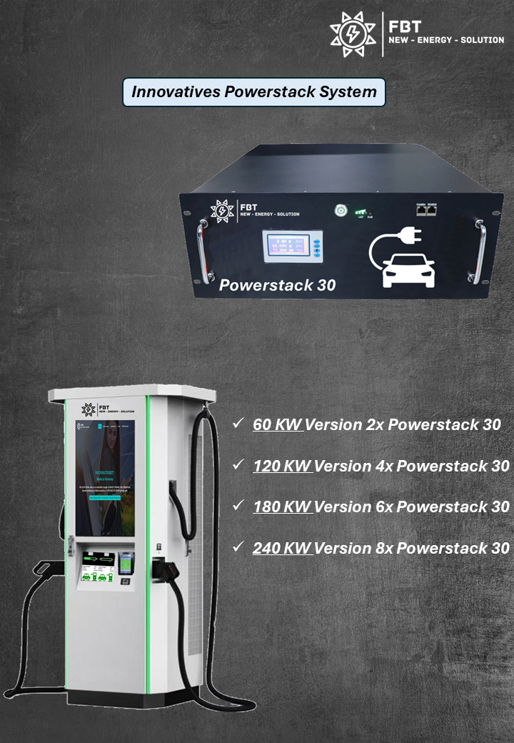 Supercharger 60-240 KW / DC-Ladegerät 60-240 KW / DC Charger mit 32" Werbedisplay / Eichrechtskonform