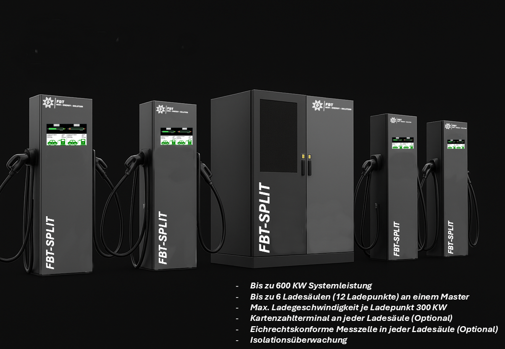 Supercharger 600 KW / DC-Split Charger 360-600 KW / Eichrechtskonform