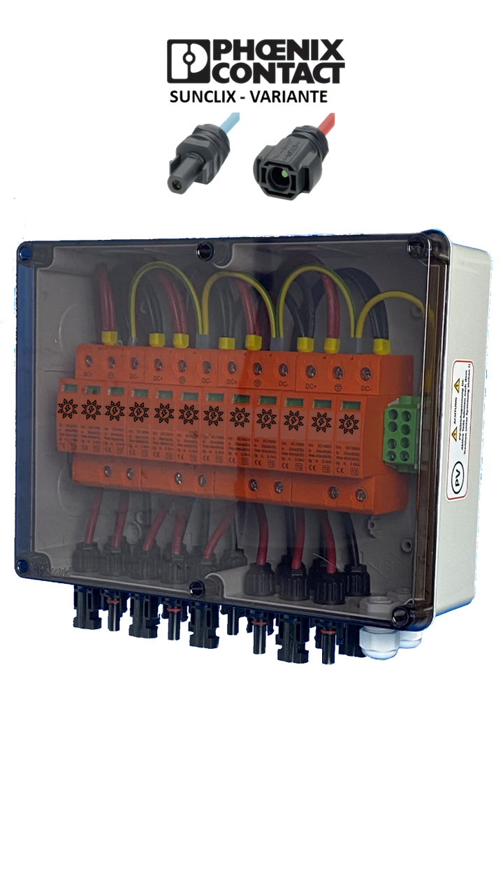 PHOENIX-CONTACT Sunclix / GAK / GENERATOR-ANSCHLUSSKASTEN / DC 4-STRING / T1+T2 / T2 / ÜBERSPANNUNGSSCHUTZ