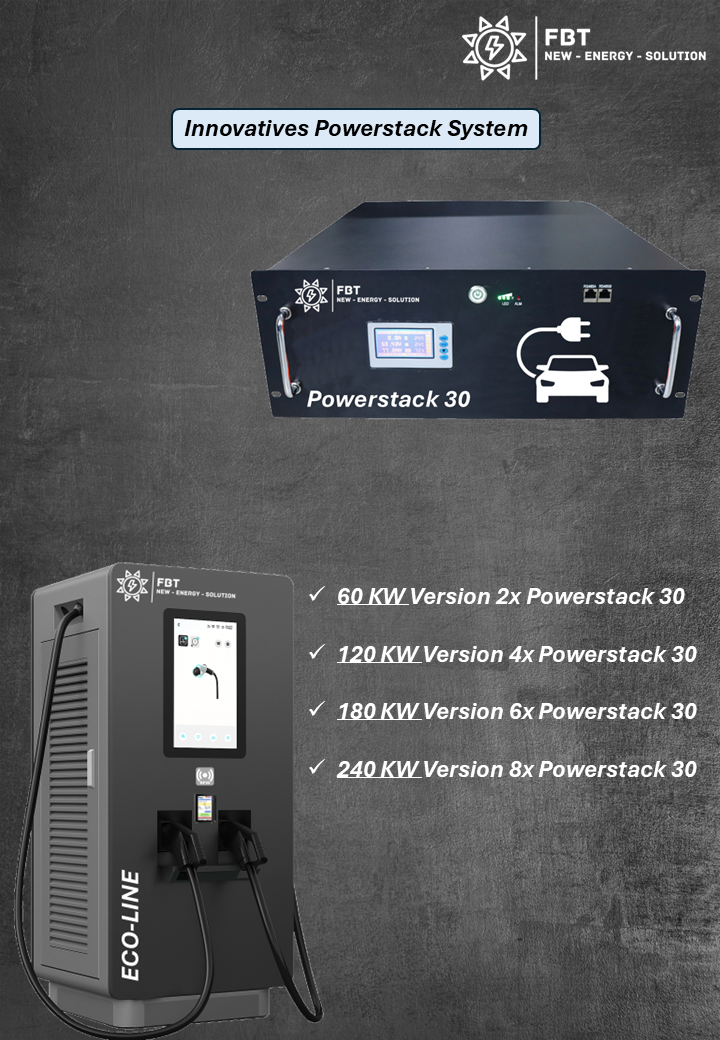 Supercharger 60-240 KW / ECO-LINE / DC Ladestation / Schnellladegerät / Eichrechtskonform