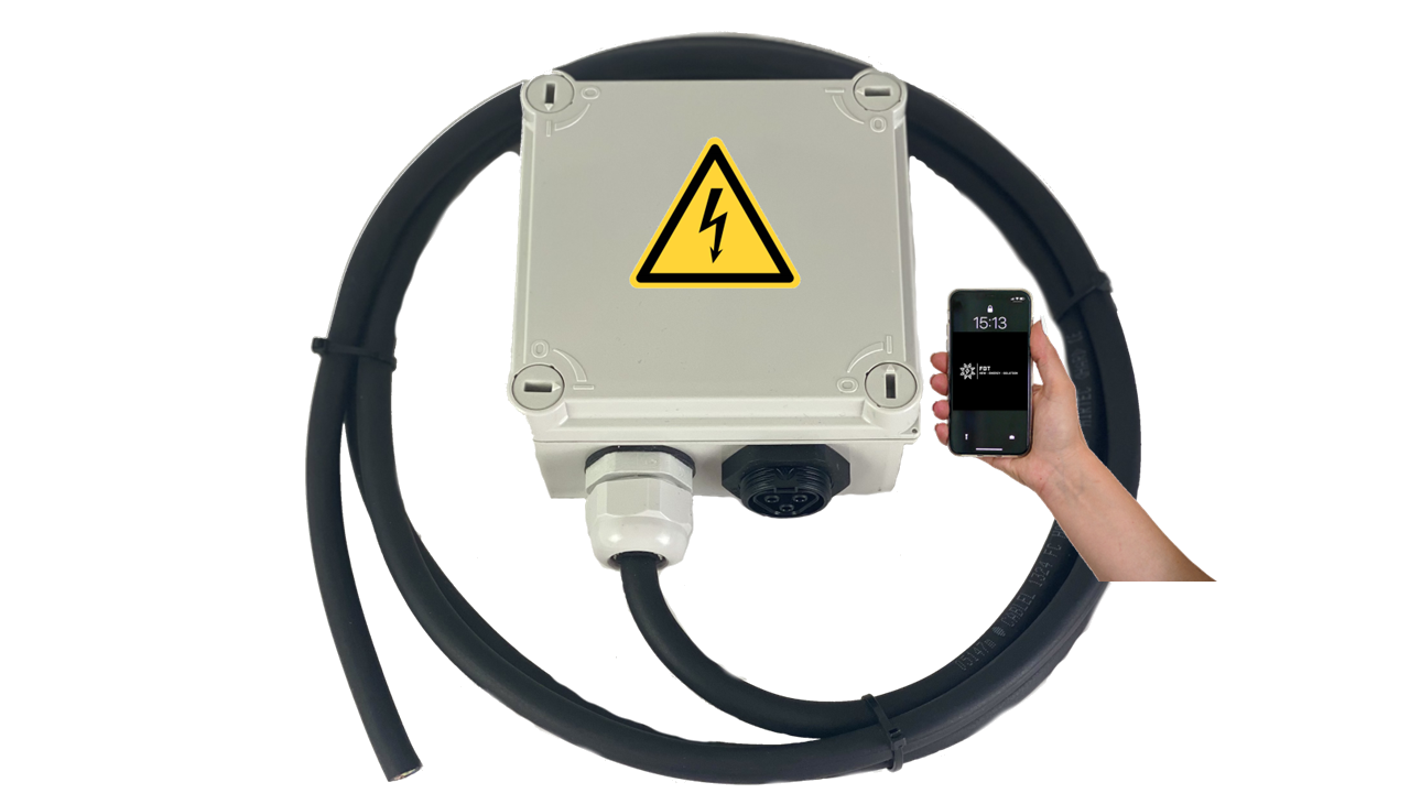 Einspeisesteckdose Wieland RST20 Aufputz mit Energiemessung - WLAN / Stromzähler / Wieland Steckdose für Mini-PV, Balkonkraftwerk / Kabel-Connect