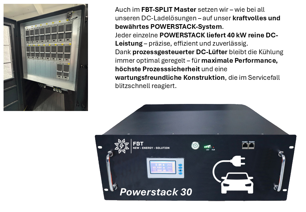 Supercharger 600 KW / DC-Split Charger 360-600 KW / Eichrechtskonform