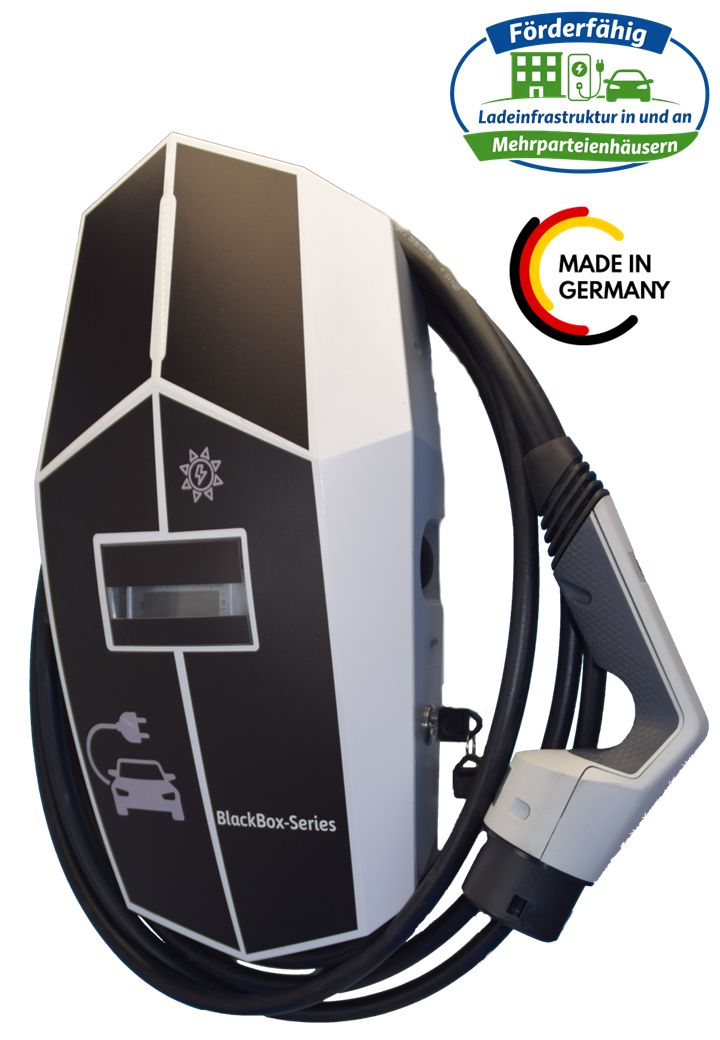Ladestation  / Intelligente Wallbox 11 KW / BLACKBOX-PILOT / "Ladeinfrastruktur in und an Mehrparteienhäusern" - Förderfähig !