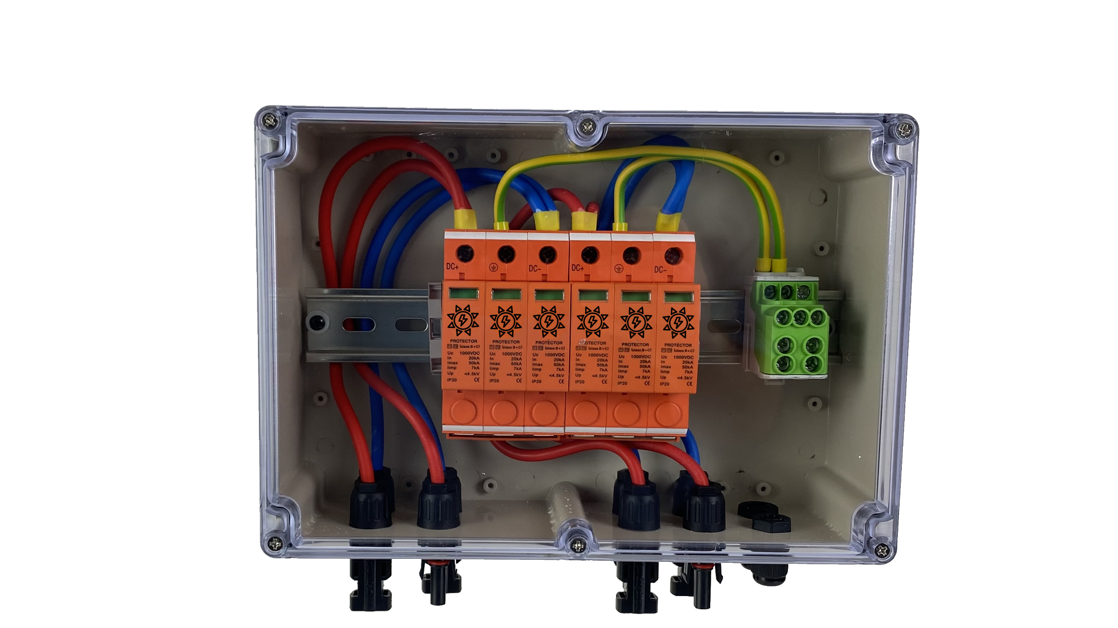 PHOENIX-CONTACT Sunclix / GAK / GENERATOR CONNECTION BOX / DC 2-STRING / T1+T2 / T2 / SURGE PROTECTION