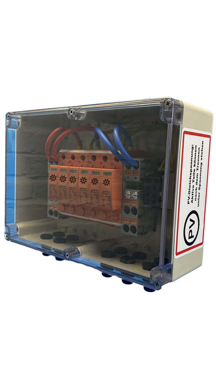 SOLAR GENERATOR-ANSCHLUSSKASTEN / Profi-Line / DC 2-STRING / T1+T2 / T2 / 2x Überspg. Schutz