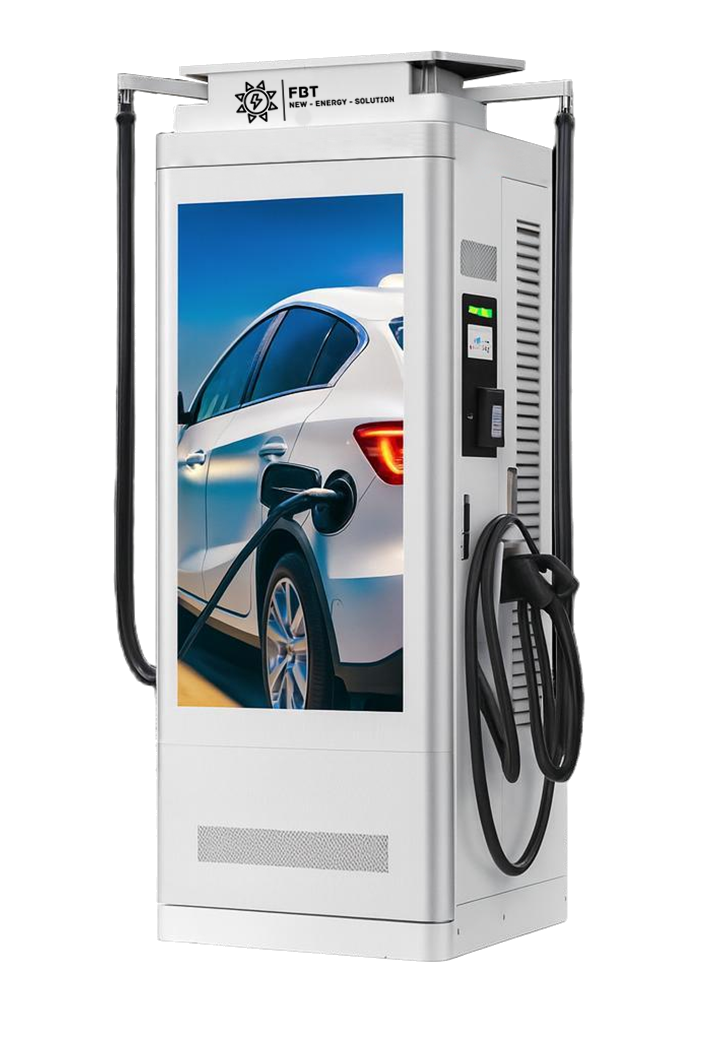 Supercharger 60-180 KW / DC-Ladegerät 60-180 KW / DC Charger mit 45" Werbedisplay / Eichrechtskonform