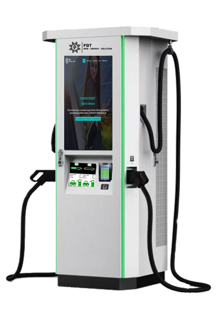 Supercharger 60-240 KW / DC-Ladegerät 60-240 KW / DC Charger mit 32" Werbedisplay / Eichrechtskonform