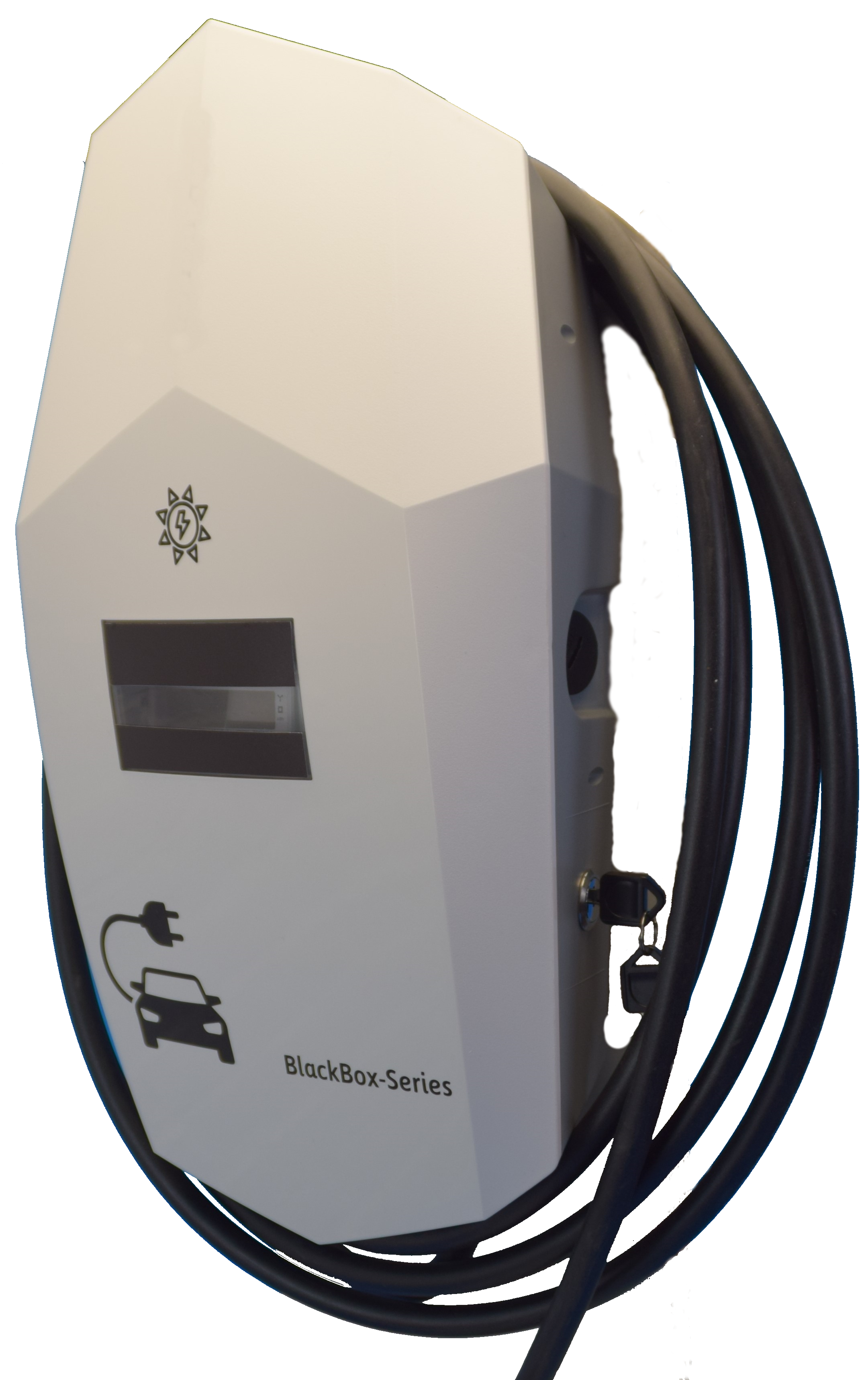 Ladestation / Wallbox 11 KW / BLACKBOX-SINGLE / WHITE-EDITION / PLUG & PLAY / Typ 2 / Mode 3 / 6mA DC Schutz / Lastmanagement / Schukosteckdose / MID-Geeichter Stromzähler / APP - Smartsteuerung / §14a EnWG Konform