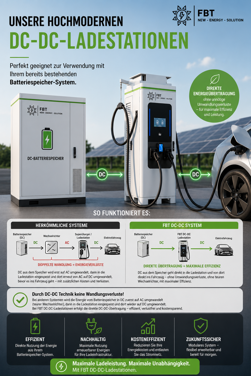DC-DC Supercharger 80-320 KW / DC Ladestation AKKU / Schnellladegerät / Eichrechtskonform