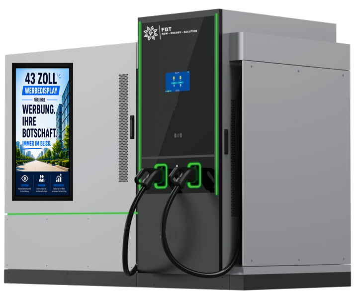 DC-Ladegerät mit Batteriespeicher 200 KW / Akkuspeicher 260 KWH / Schnellladegerät / Eichrechtskonform