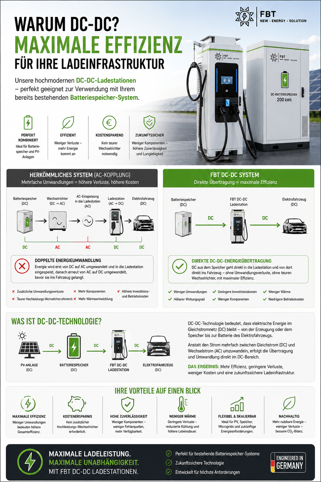 DC-DC Supercharger 80-320 KW / DC Ladestation AKKU / Schnellladegerät / Eichrechtskonform