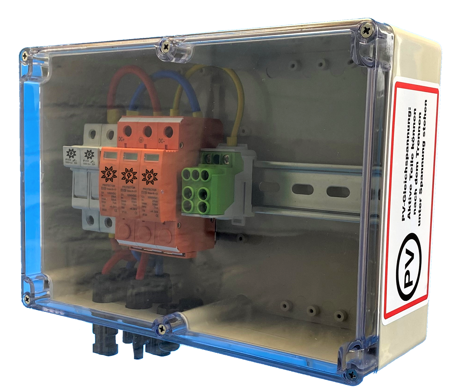 PHOENIX-CONTACT Sunclix / GAK / GENERATOR CONNECTION BOX / DC 1-STRING / Incl. fuse disconnector / T1+T2 / T2 / SURGE PROTECTION