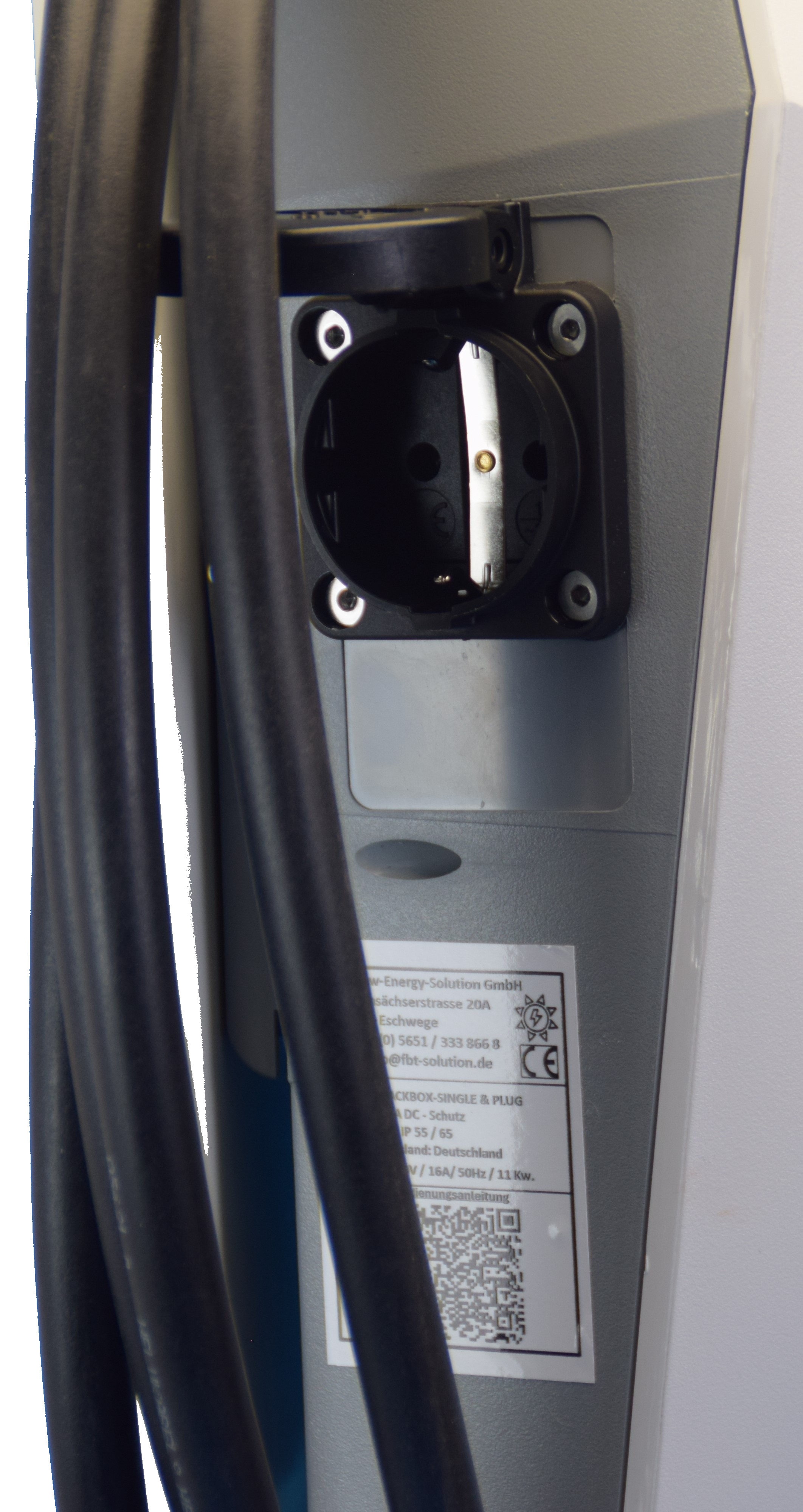 Ladestation / Wallbox 11 KW / BLACKBOX-SINGEL / Typ 2 / Mode 3 / 6mA DC Schutz / Lastmanagement / Schukosteckdose / MID-Geeichter Stromzähler / APP - Smartsteuerung / §14a EnWG Konform