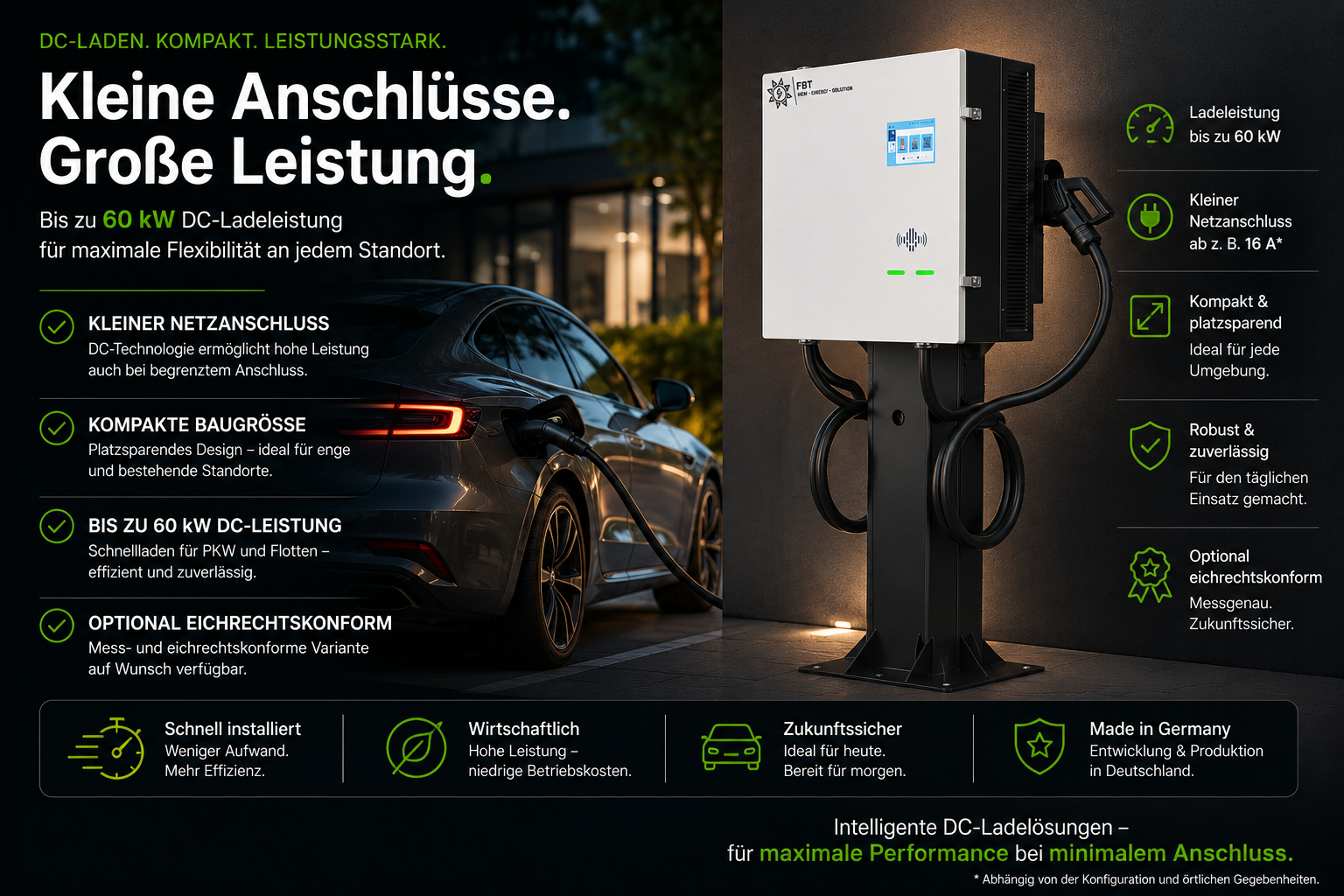 Supercharger 40KW 50KW 60KW 2-Ladepunkte / DC Ladestation 40KW 50KW 60KW / Schnellladegerät 40KW 50KW 60KW / BLACKBOX-DC-DUO