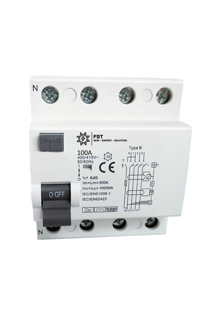 FI type B / all-current sensitive / 100A 4-pole / 0.03A / FI emobility