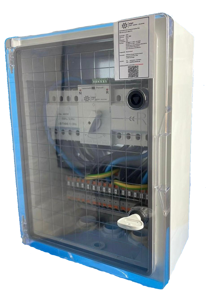 Automatischer Transferschalter 125A / ATS / ATS-Box / Notstromumschalter / Solarumschalter / 125 A / 400V / Transfer Switch