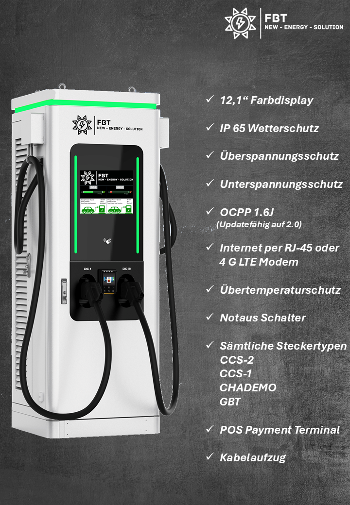 Supercharger 240 KW / DC Ladestation / Schnellladegerät / 60 - 300 KW