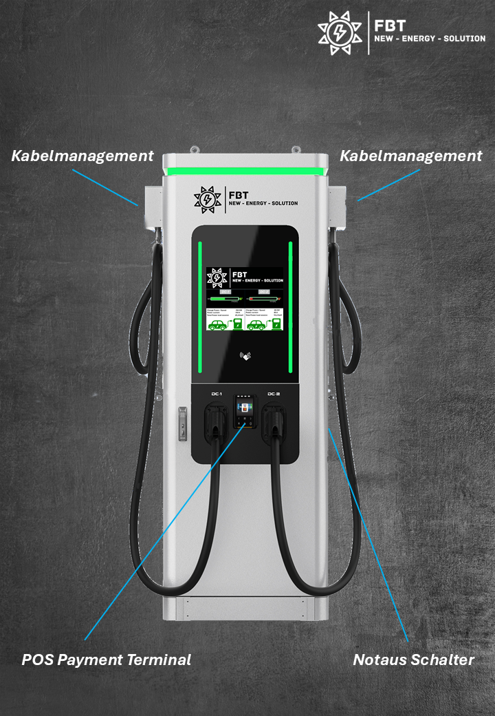 Supercharger 120 KW / DC Ladestation / Schnellladegerät / 60 - 300 KW