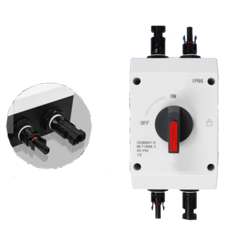 PV circuit breaker 1-string / fire department switch / solar circuit breaker / MC-4 plug-in version