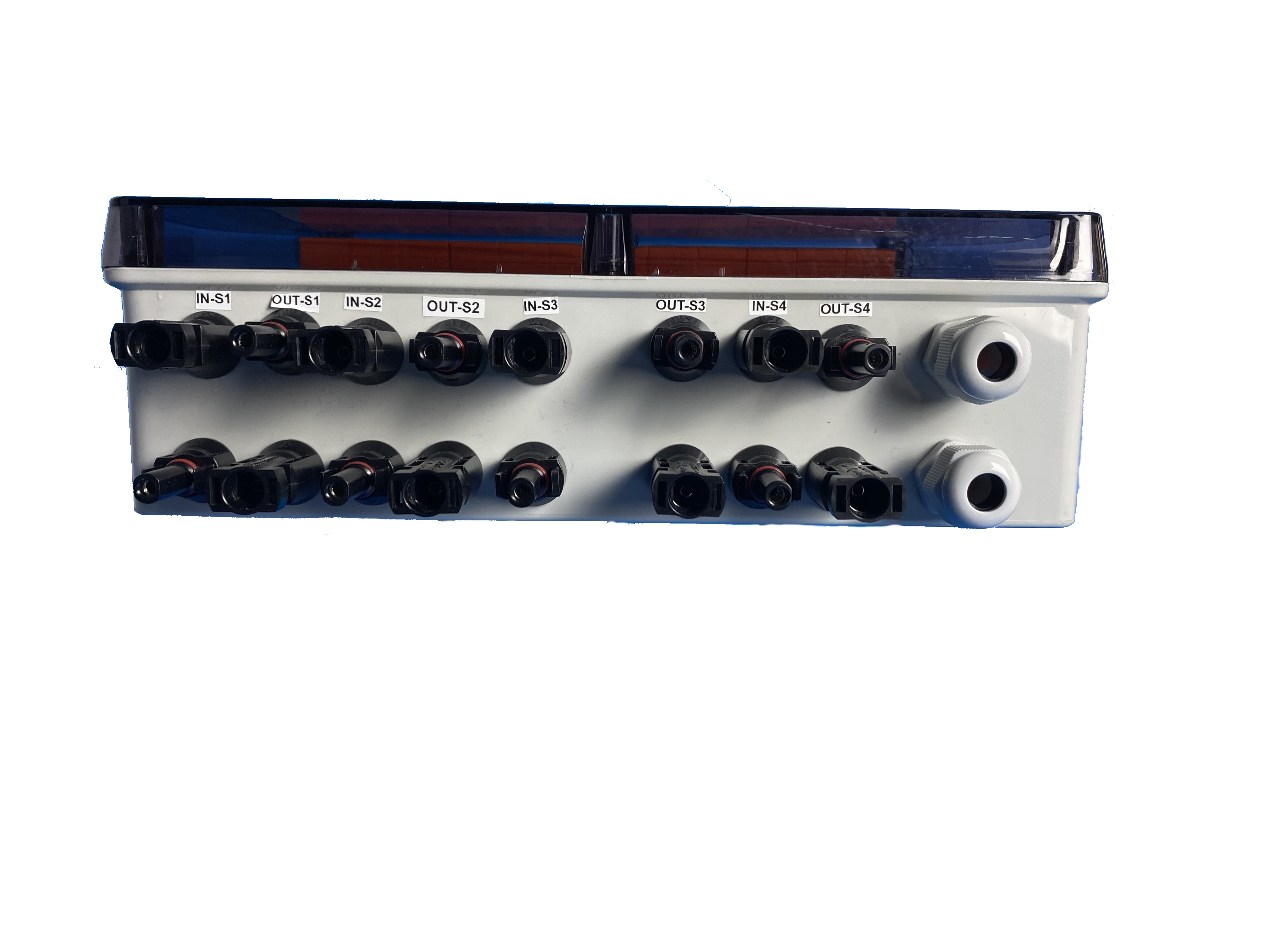 SOLAR GENERATOR-ANSCHLUSSKASTEN / DC 4-STRING / T1+T2 / T2 / MC 4-Steckvariante / ÜBERSPANNUNGSSCHUTZ