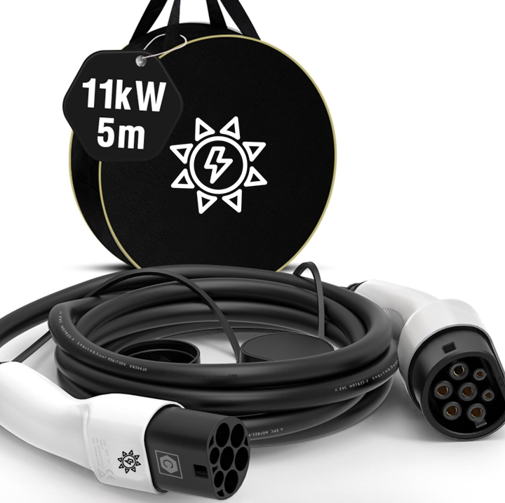 Charging cable type 2 11Kw. 5 / 8 / 10 meters / Ulitmate - Boost MODE-3